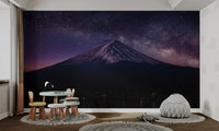 Beautiful Fuji Mountain night scene




