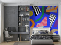 A beautiful modern art wall mural of delicate texture.