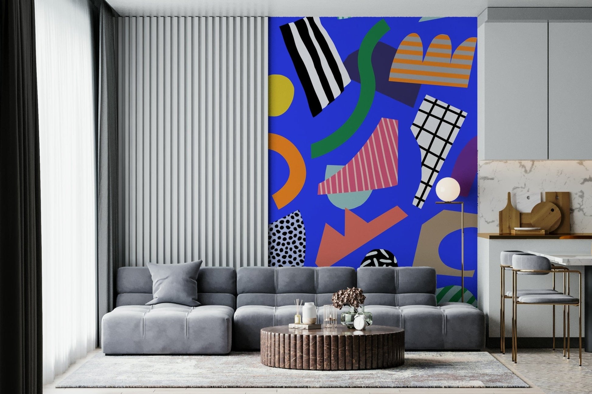 A beautiful abstract texture wallpaper mural symbolizing fullness and density.