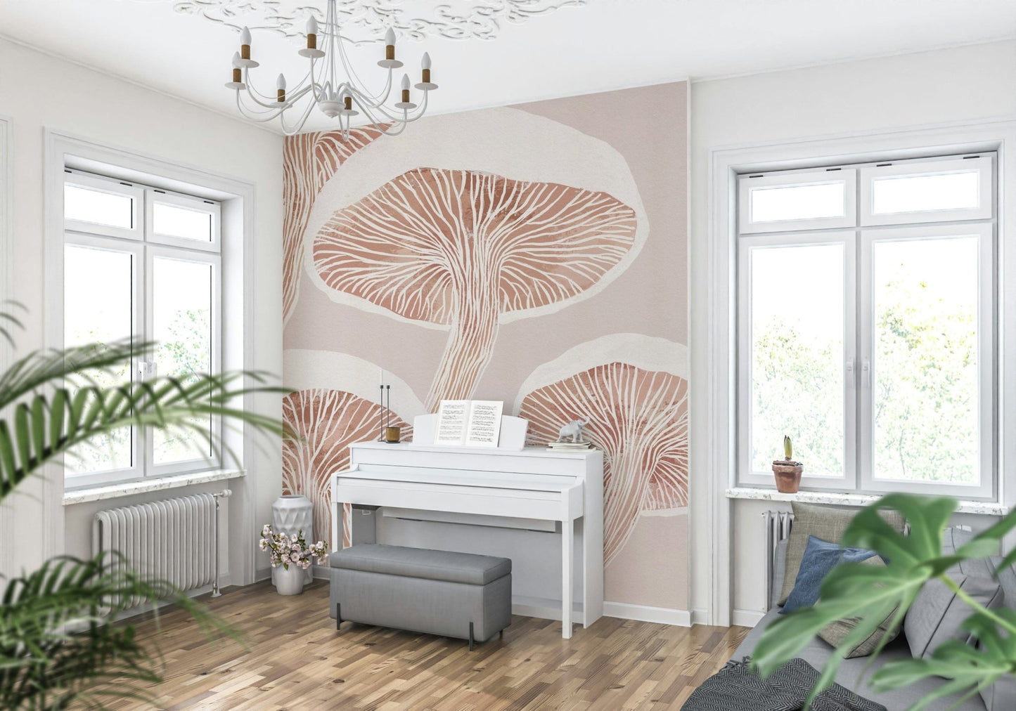 Fungi Forest Charm Wall Mural