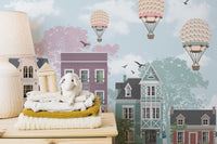 Funky City View kids Room Wallpaper - Giffywalls A577