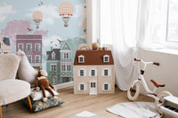 Funky City View wallpaper adds adventure to rooms A577