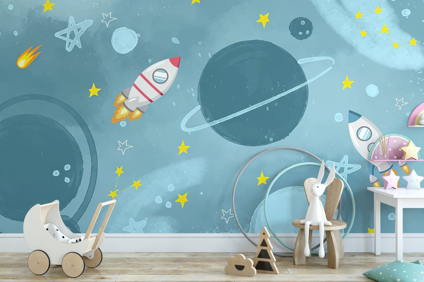 Galactic Adventure Wall Mural - Giffywalls