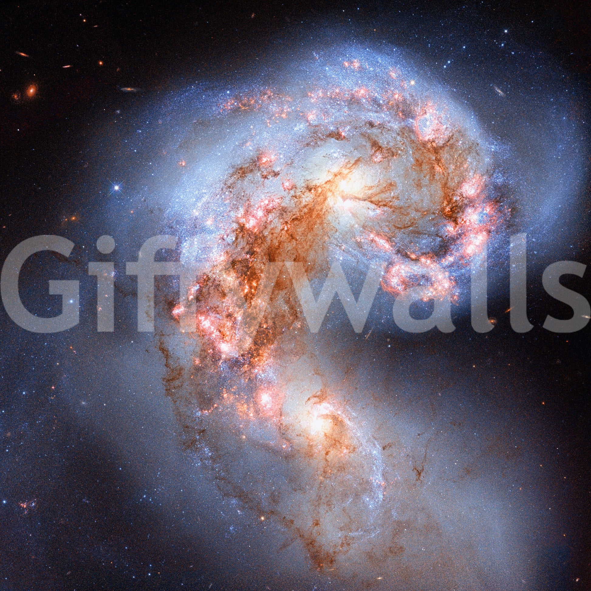 The design is non-realistic and interpretive.

