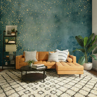 Sea blue galactic dust wall art for modern spaces.

