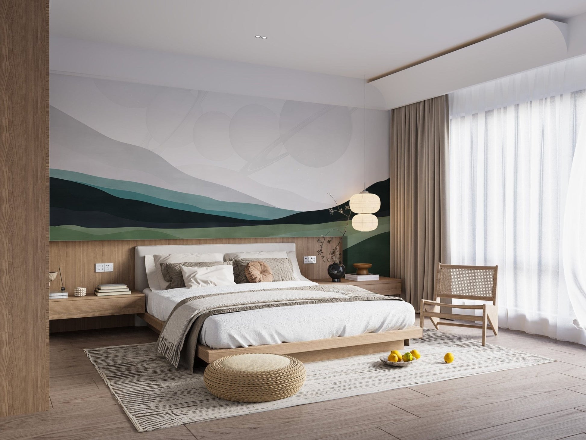 Galactic Harmony Wall Mural - Giffywalls