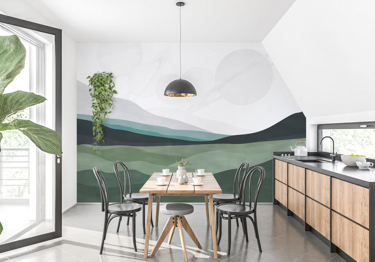 Galactic Harmony Wall Mural - Giffywalls