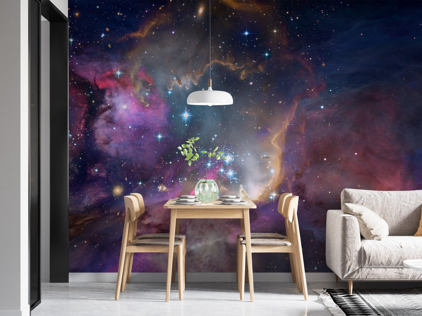 Galactic Nebula Space Wall Mural - Giffywalls, B353