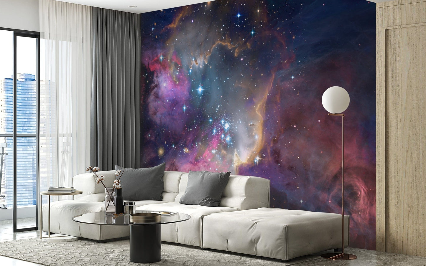 Cosmic nebula design for mural inspiration, B353