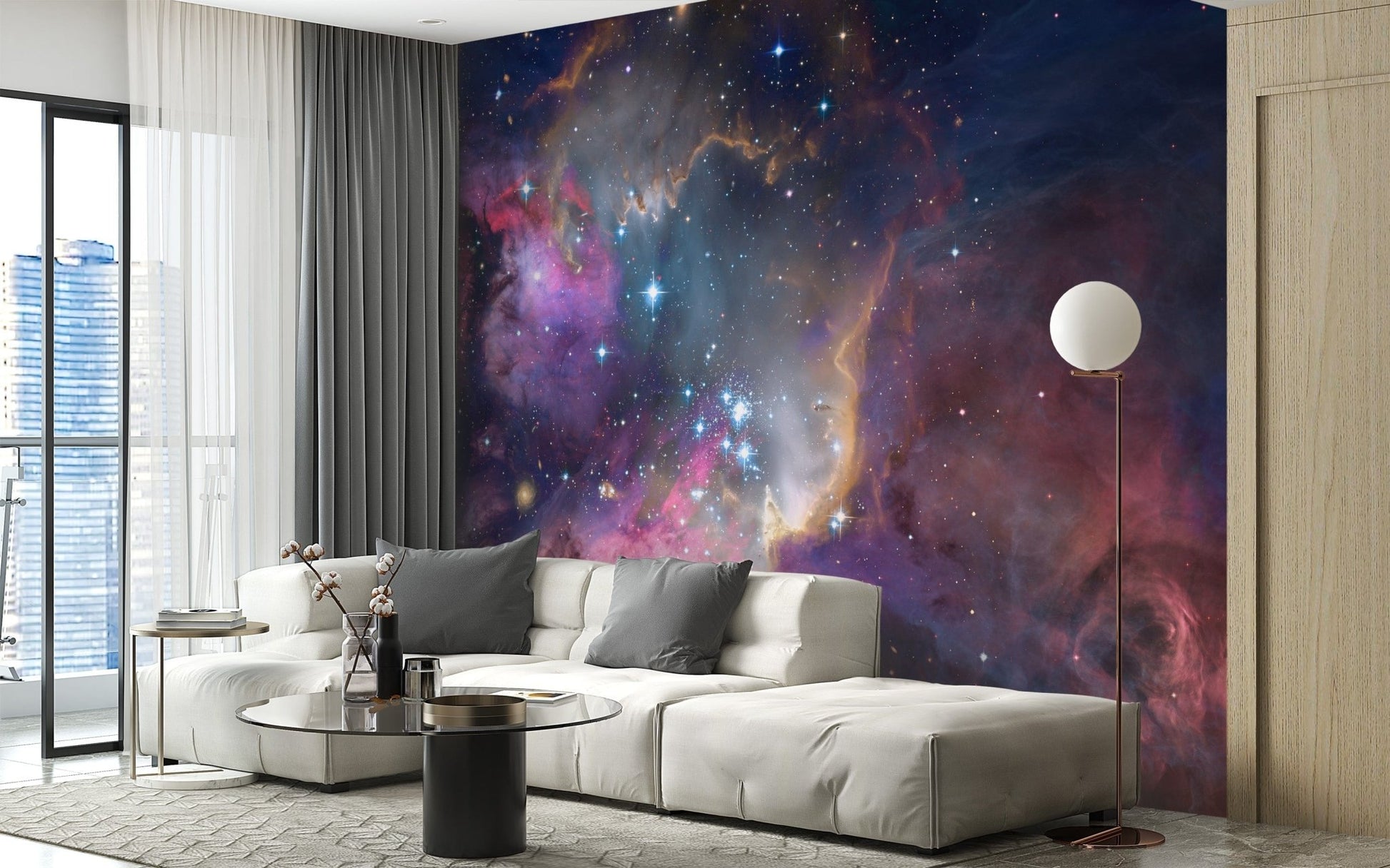 Cosmic nebula design for mural inspiration, B353