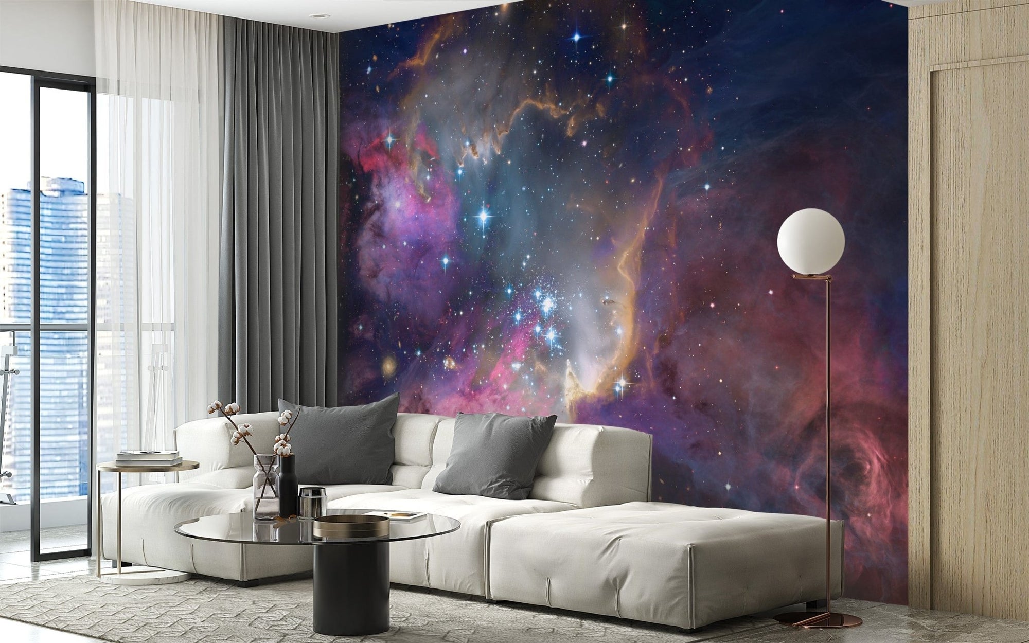 Cosmic nebula design for mural inspiration, B353