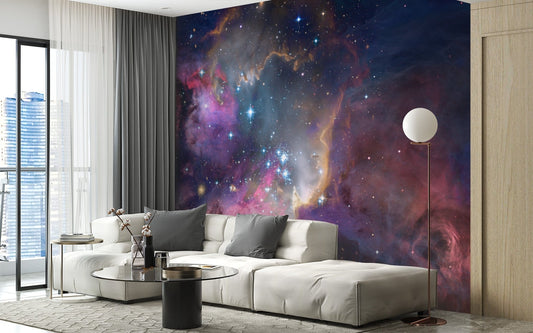 Cosmic nebula design for mural inspiration, B353