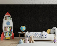 A subtle starry effect appears across this Charcoal Wallpaper surface