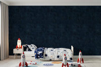 Midnight blue depth gives this Galactic Star Field wallpaper a night-sky feel