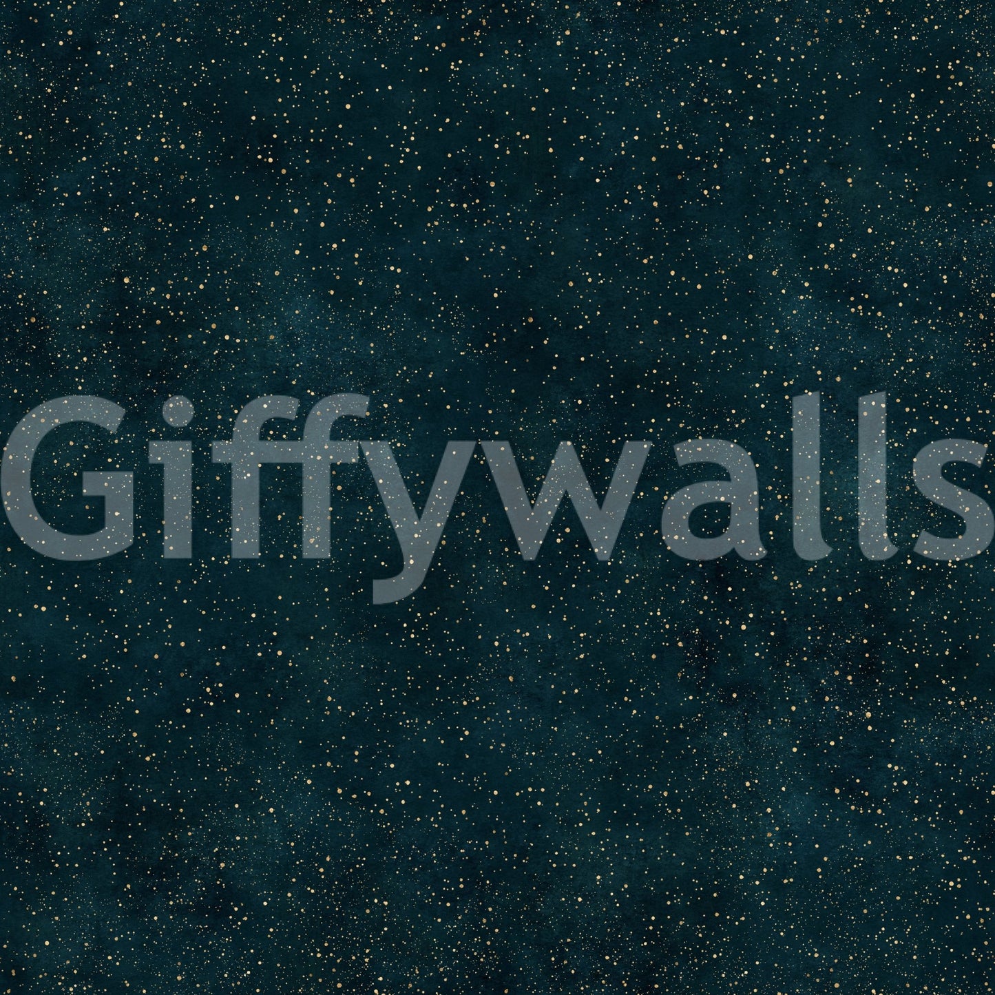 Dense speckling adds depth to the Galactic Star Field Petrol Wallpaper