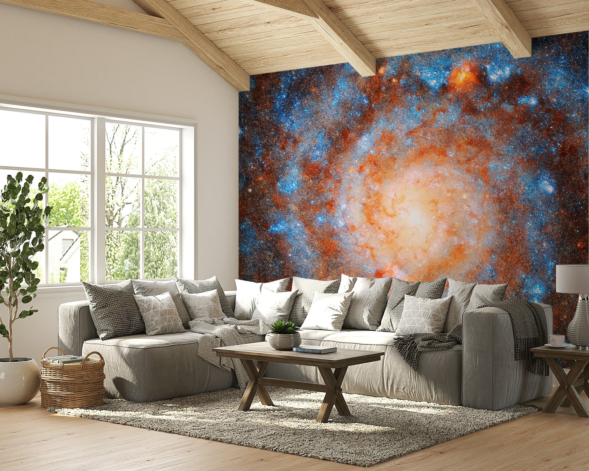 The galaxy is a central focus of the image.

