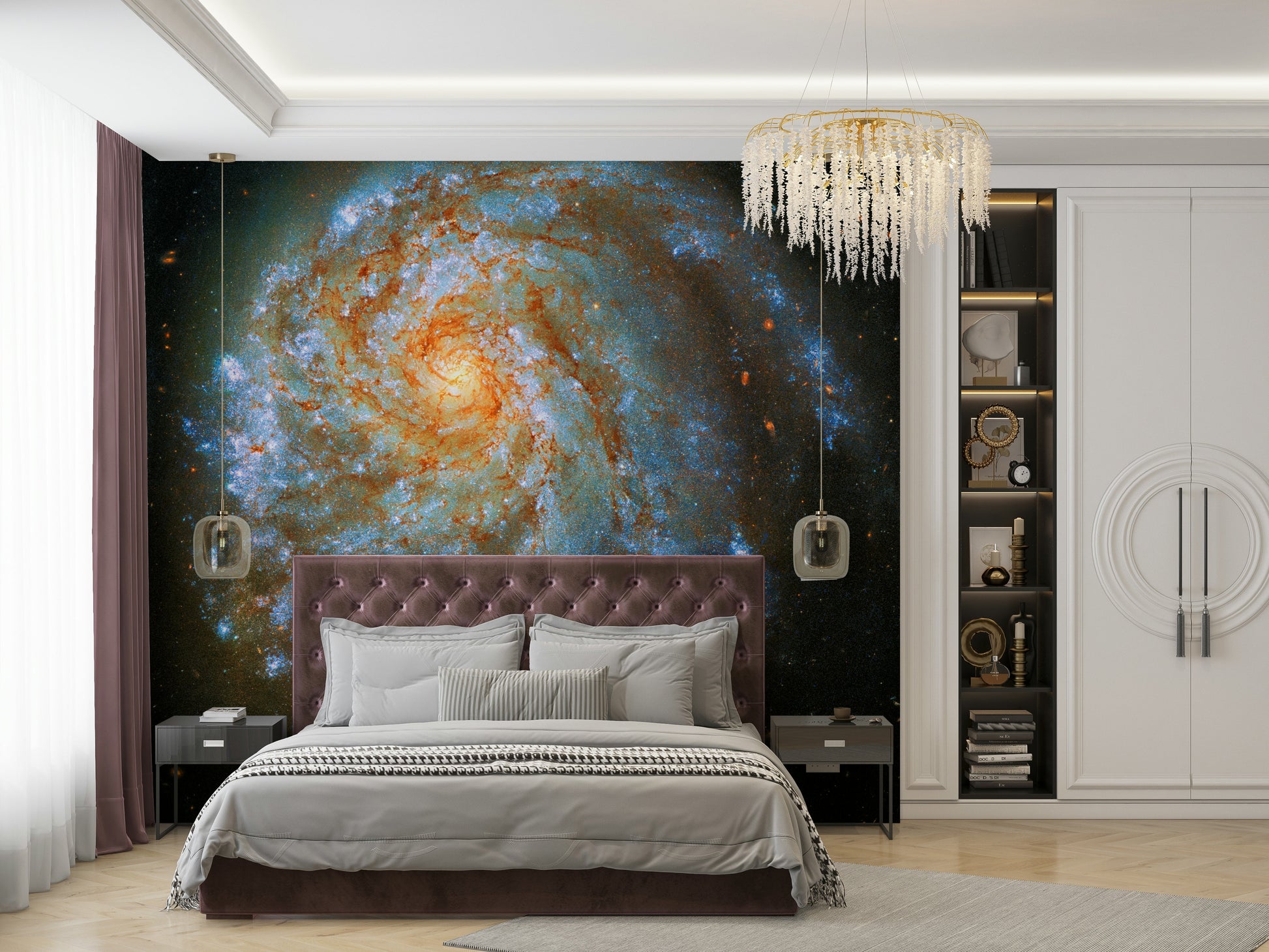 The design gives a feeling of quiet, cosmic beauty. GD3575

