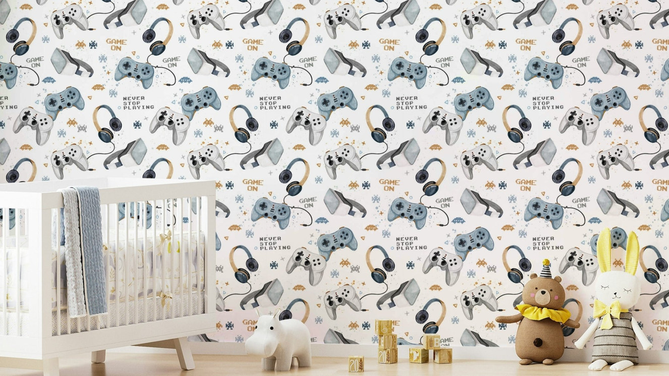 Modern gamer style room decor

