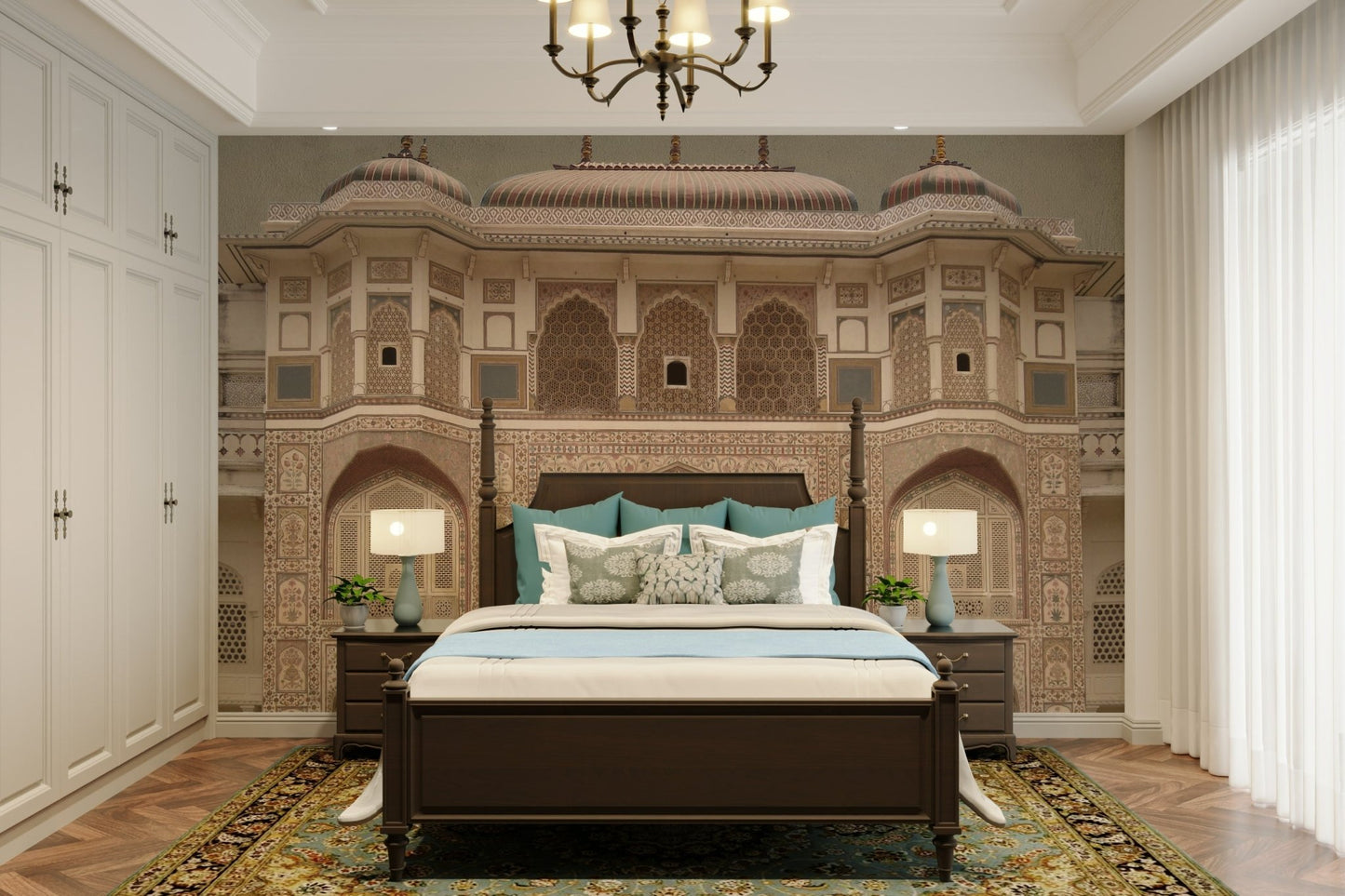 The design feels peaceful and artistic.

