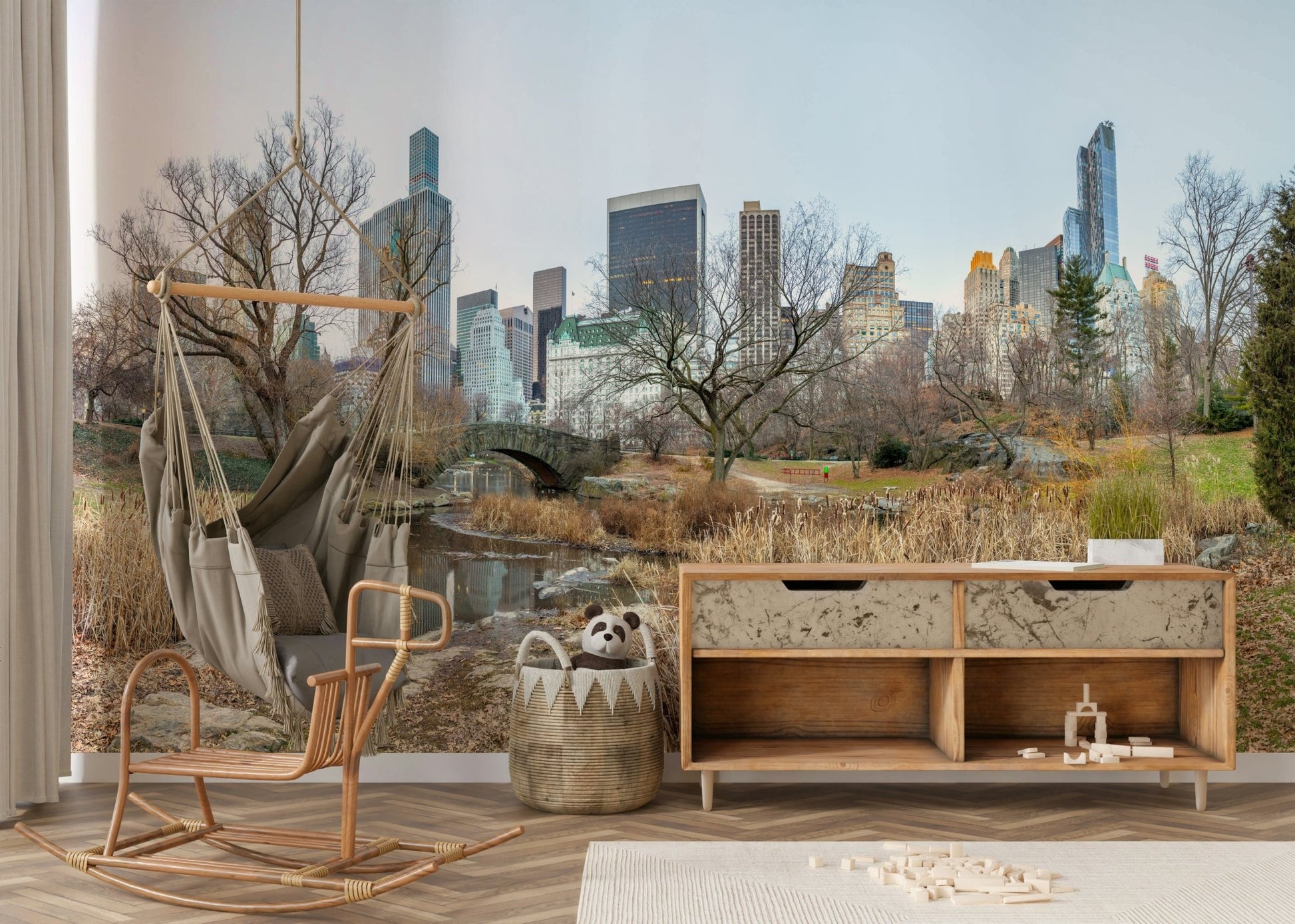 The overall mood is quiet and serene.

