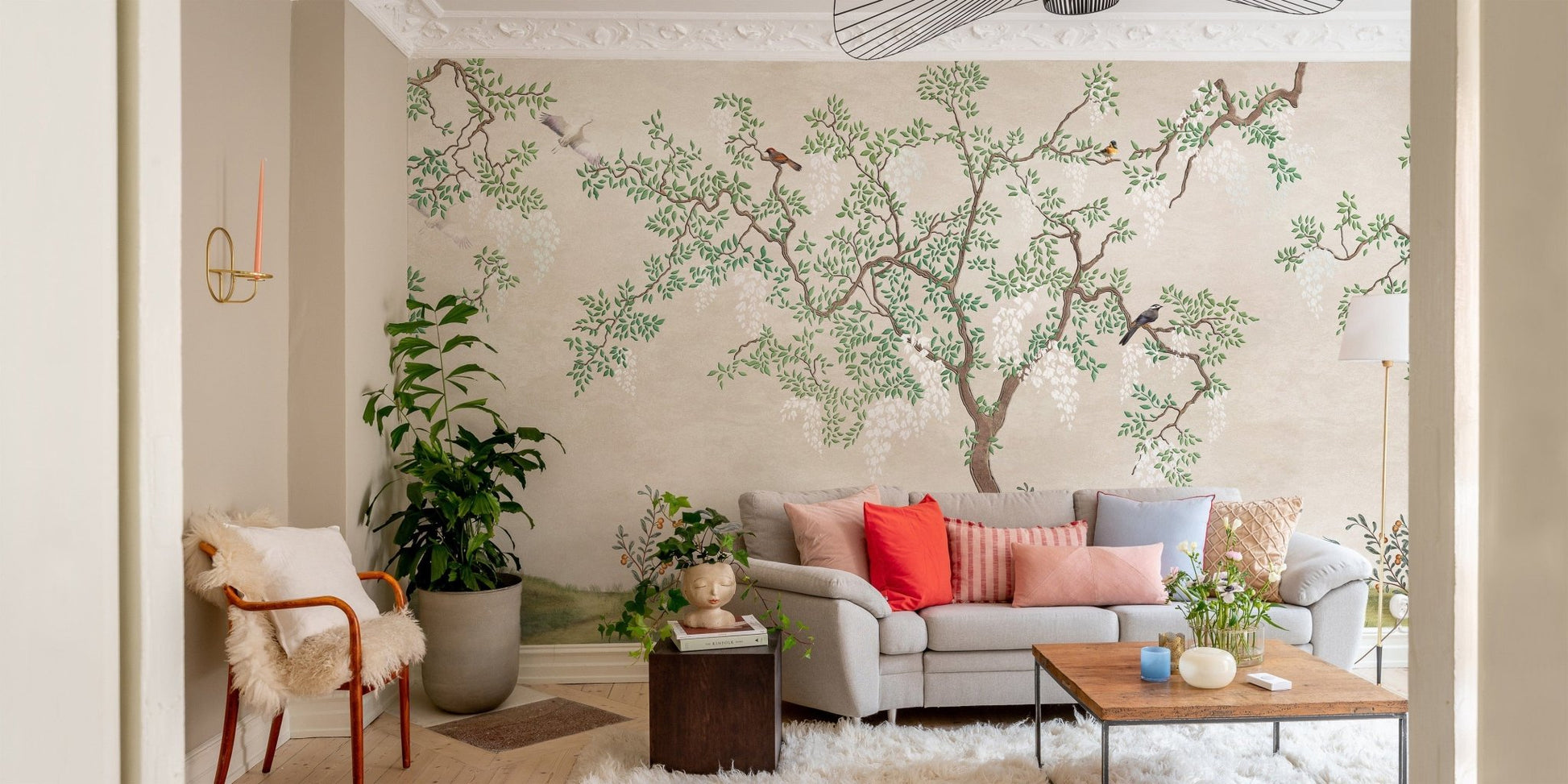 Japanese Garden Birds Wallpaper Murals - Giffywalls B170