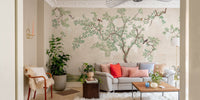 Japanese Garden Birds Wallpaper Murals - Giffywalls B170