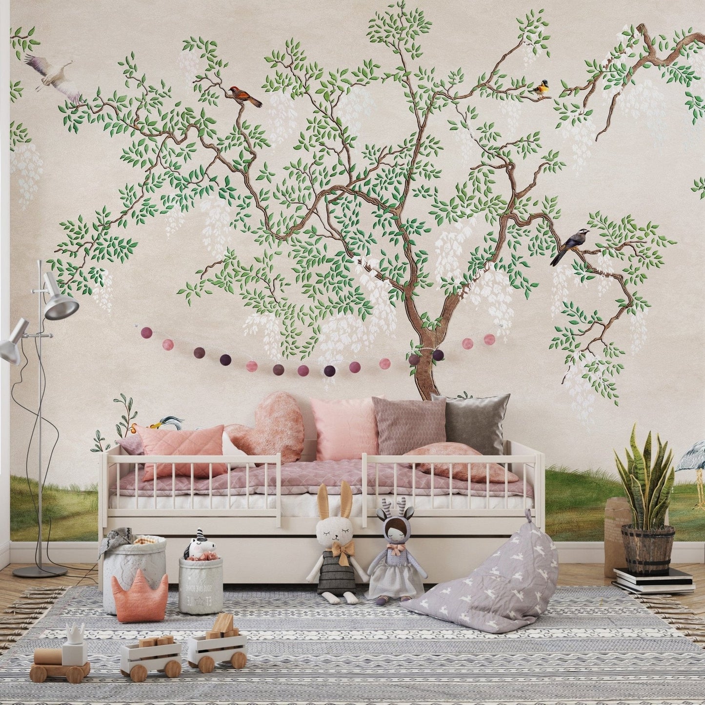 Japanese Garden Birds Wallpaper Murals - Giffywalls B170