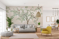 Japanese Garden Birds Wallpaper Murals - Giffywalls B170