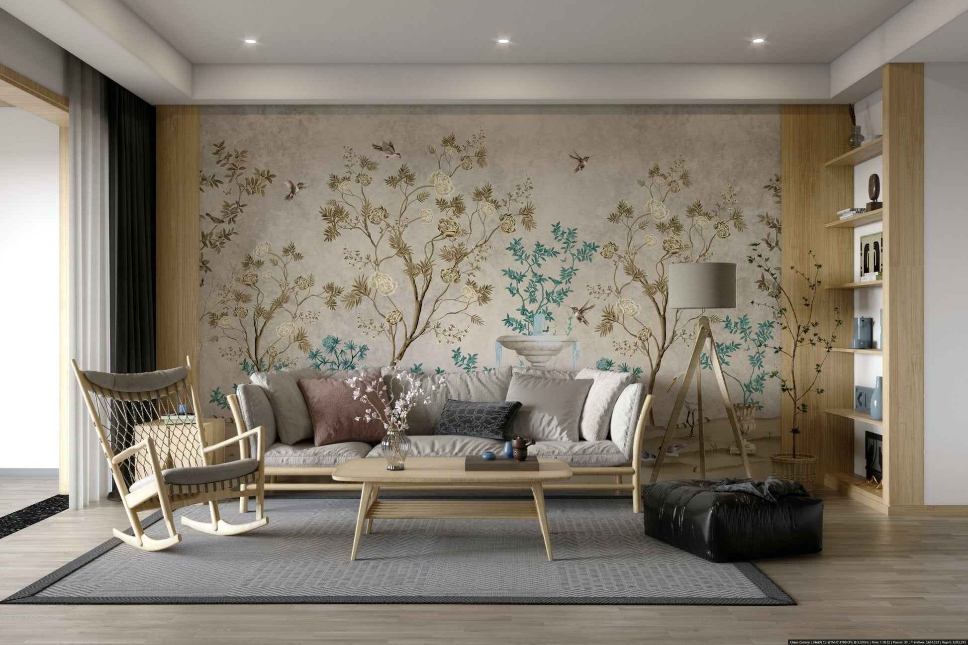 The style is artistic and reminiscent of an illustrated children's book.
