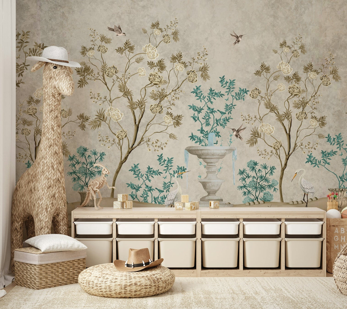 There are subtle illustrations of small, hidden details, like tiny creatures or whimsical plants.
