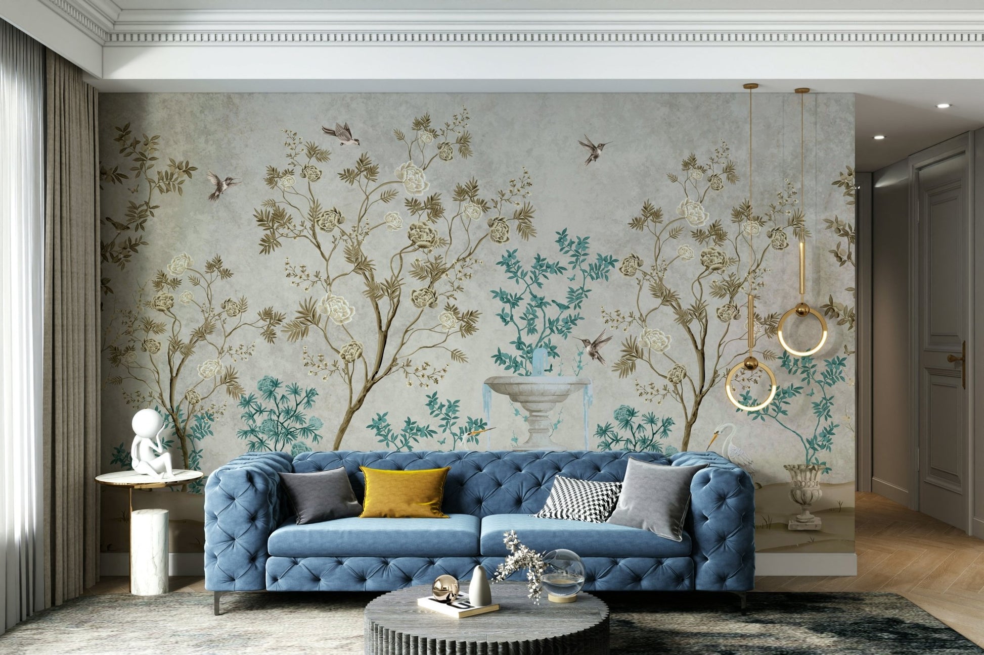 The overall mood is one of peace and wonder.
