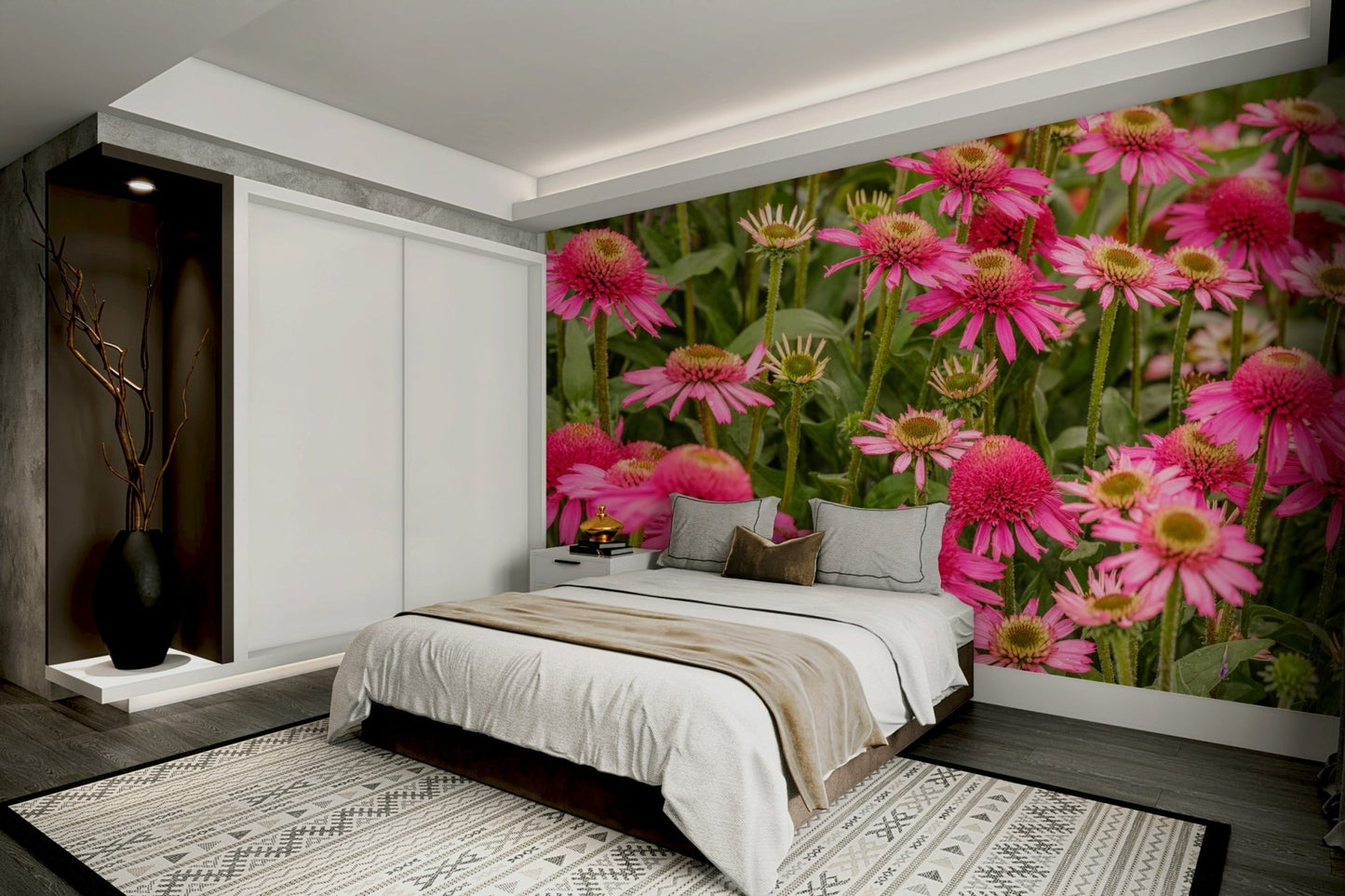 Colorful blooming flowers wallpaper

