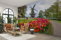 Elegant garden mural perfect for any living space.

