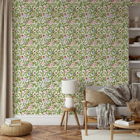 A graceful subtle pattern wall mural in soft tones., GD4681