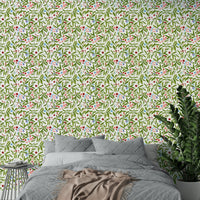 A contemplative garden party wallpaper mural for a feature wall., GD4681