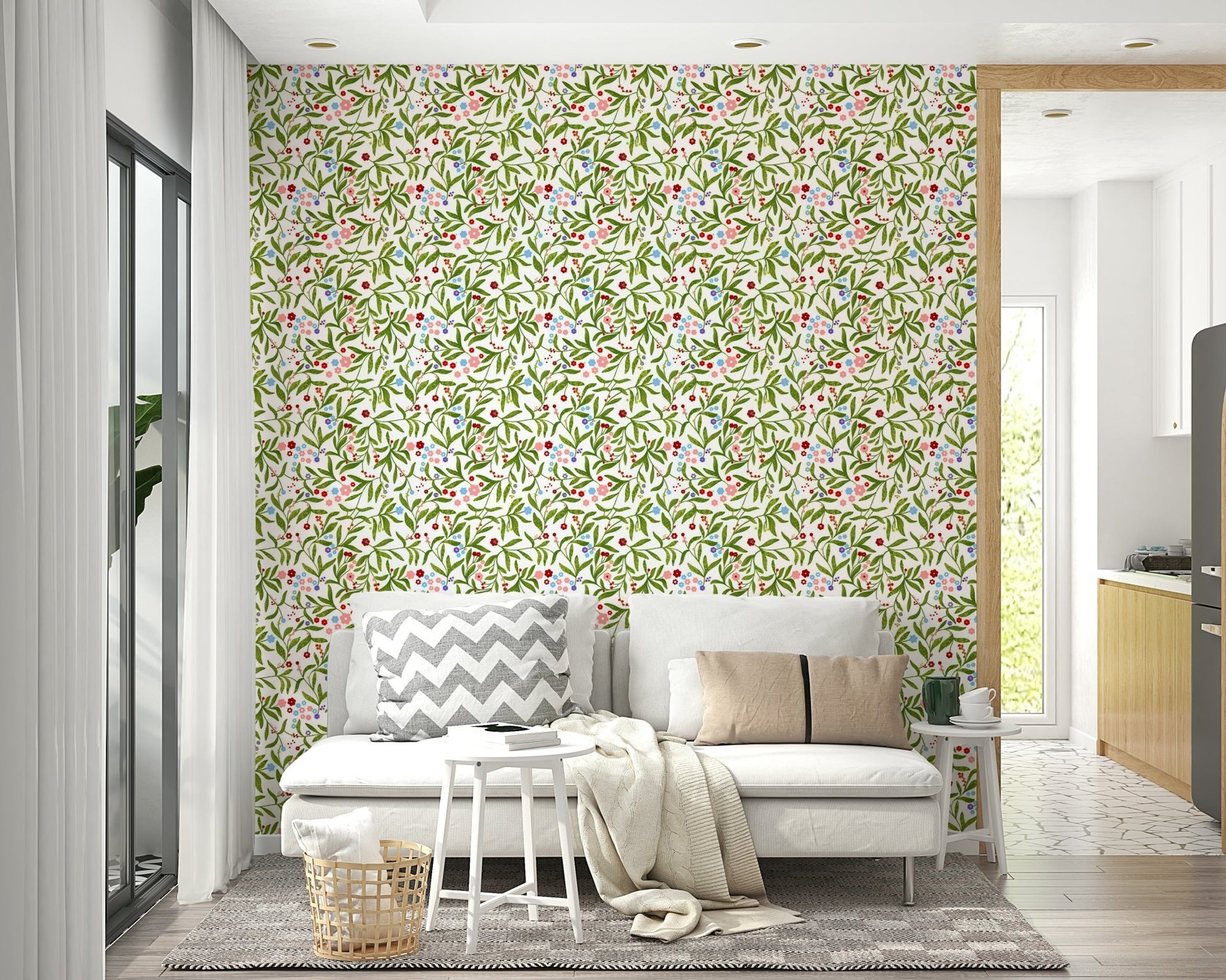 A serene festive scene wall mural for your decor., GD4681