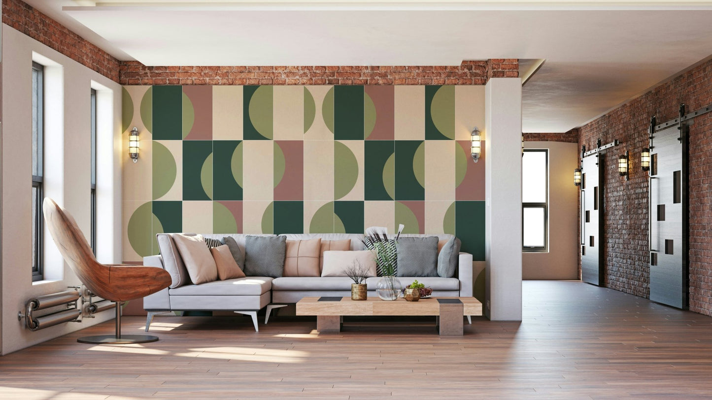 Garden Tiles 01 Wall Mural
