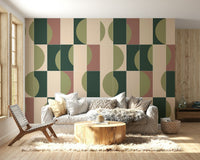 Full view of Garden Tiles 01 mural

