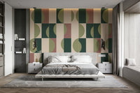 Hand-drawn tile designs in warm tones

