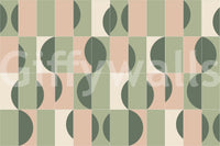 Wall mural with structured tile layout


