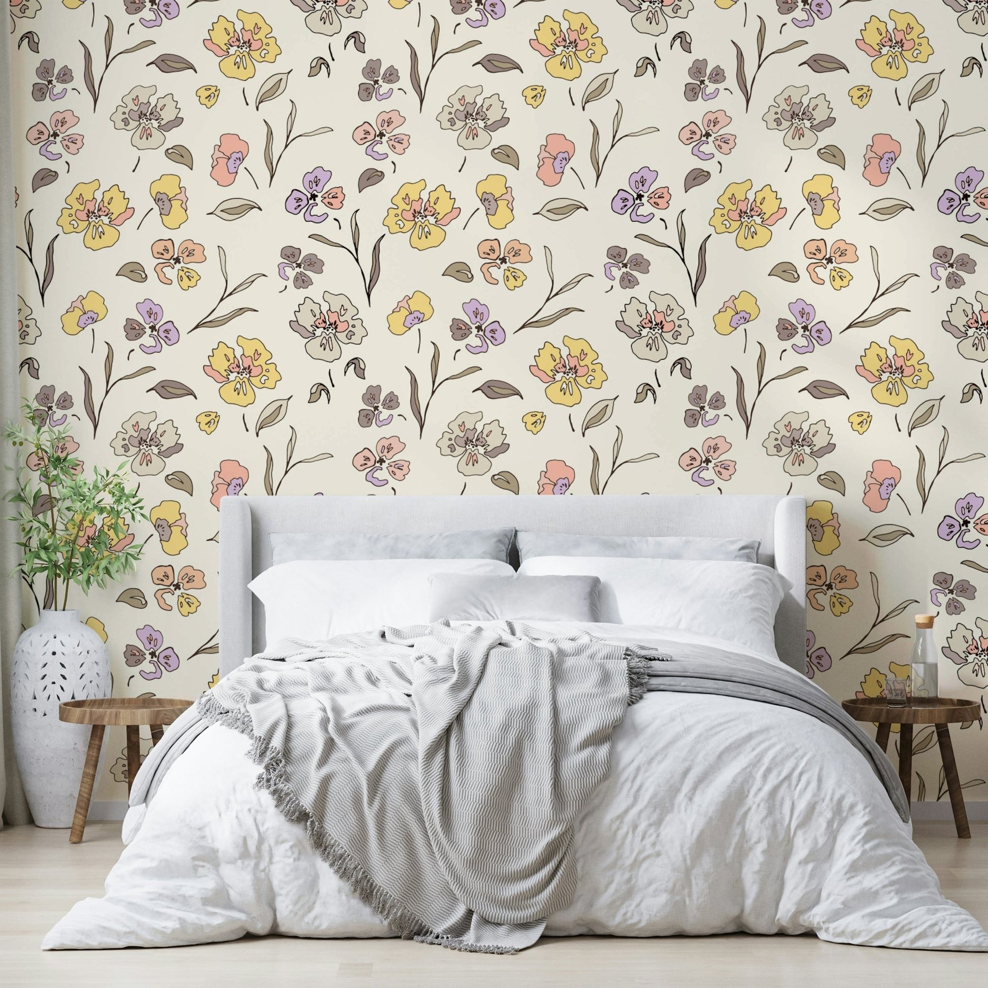 This wallpaper is suitable for a bedroom, a living room, or a serene study.
