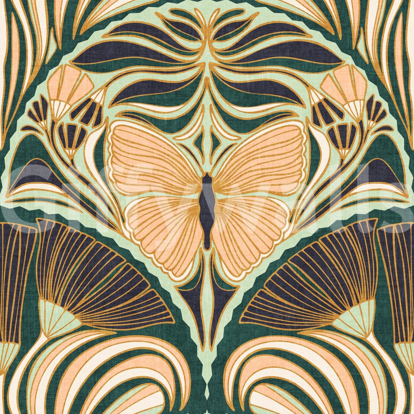 Stylish Art Deco wallpaper
