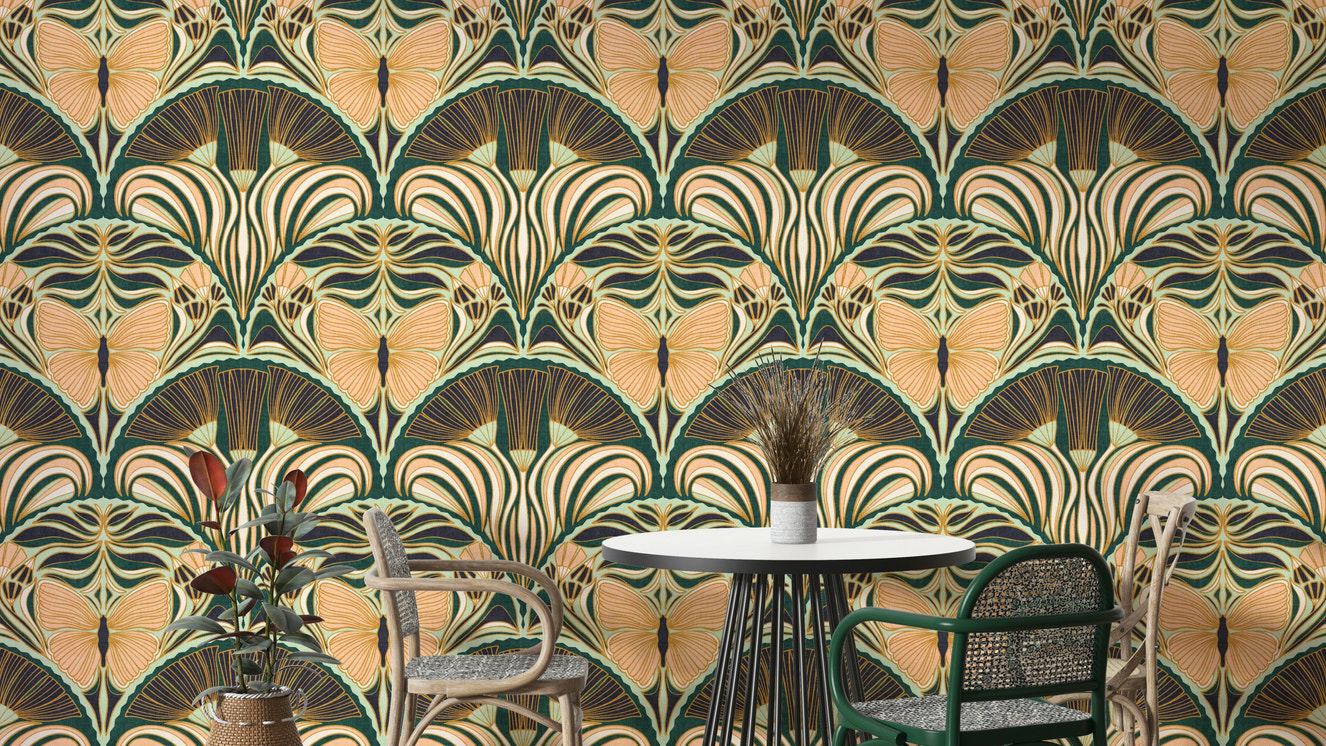 Gatsby Fan Glamour Wallpaper
