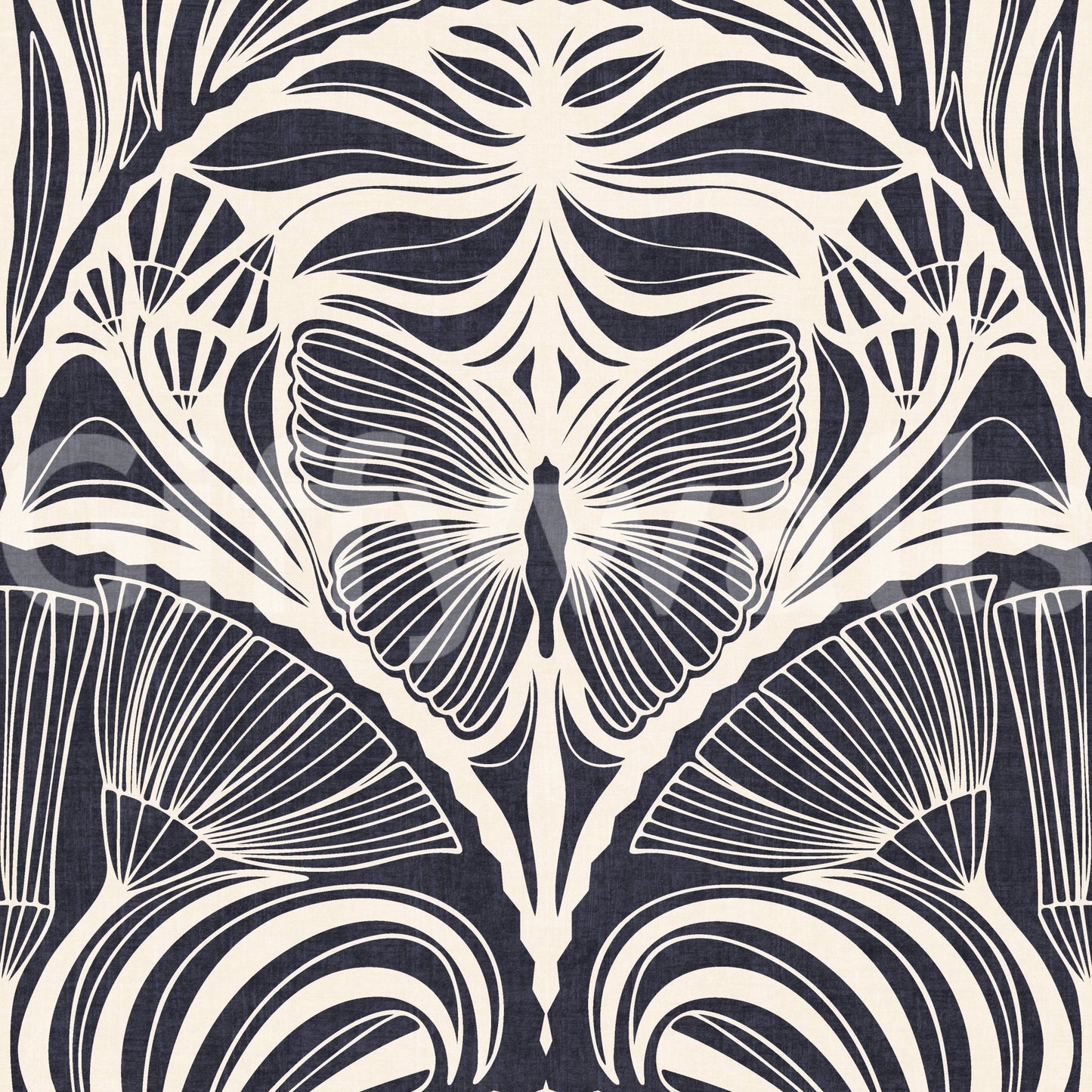 Chic charcoal wall mural GD745
