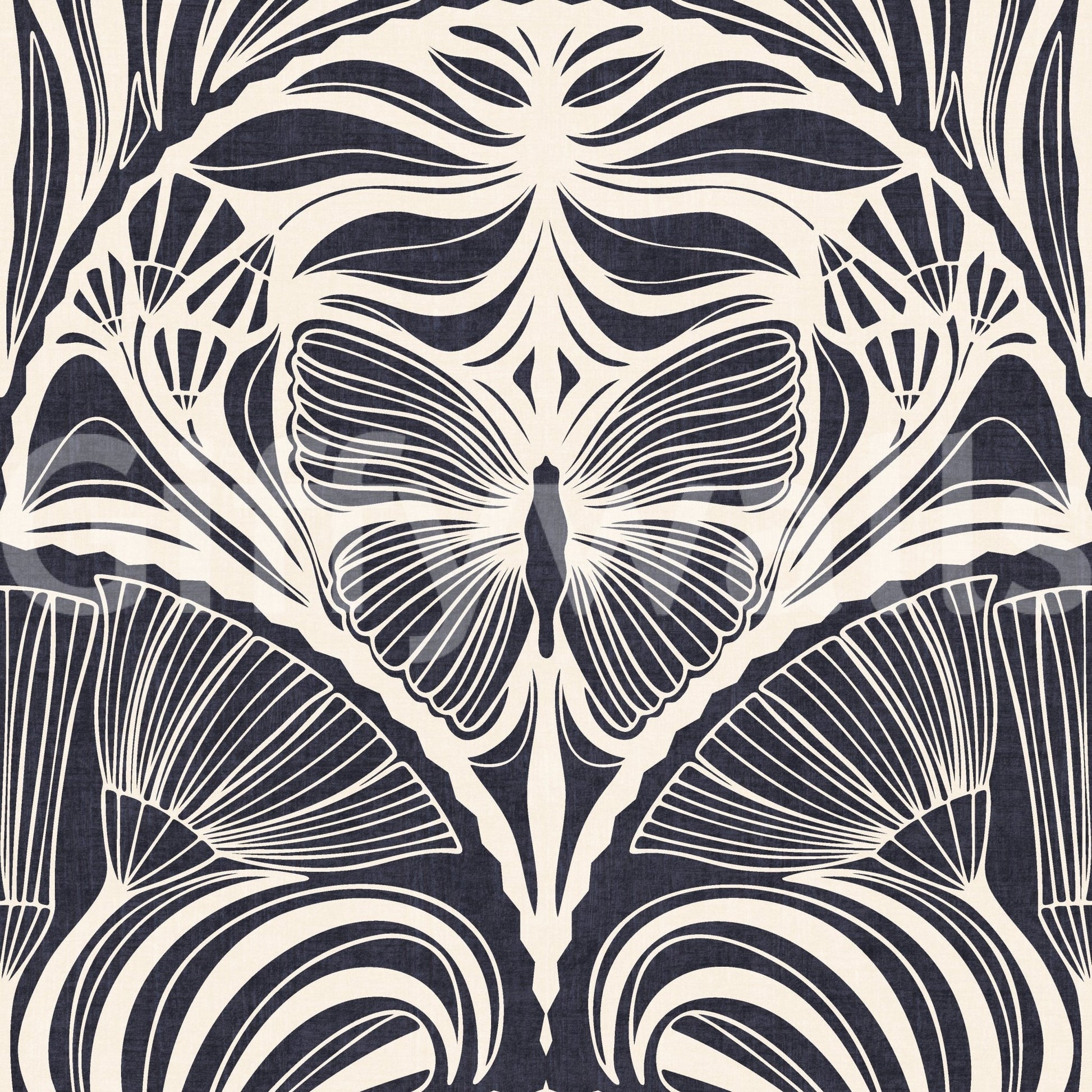 Chic charcoal wall mural GD745
