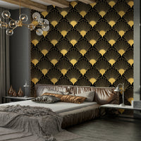 art deco wallpaper for a dining room

