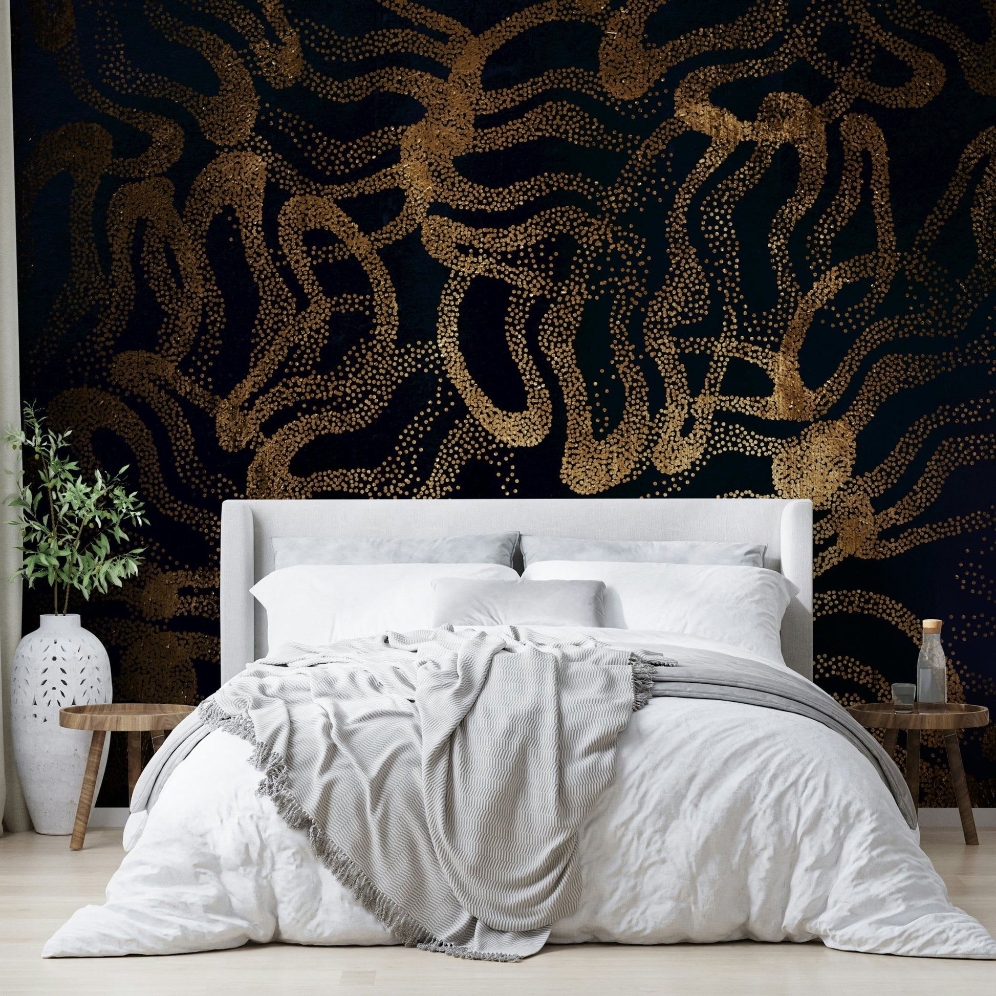 Artistic rendering in Gauguin's signature style.

