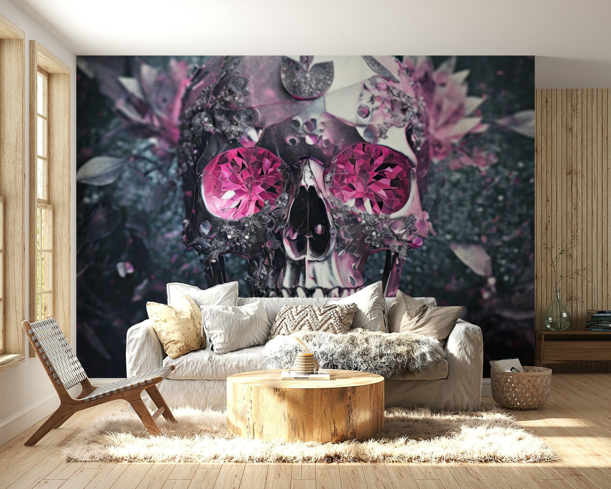 Edgy mural wallpaper for creative interiors
