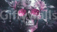 Creative room with Gemstone Skull Bloom wallpaper

