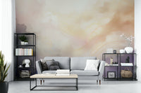 Relaxing Gentle Aura Skies Wall Mural for living rooms.

